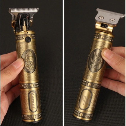 ⚡Mẫu mới⚡ Tông đơ cắt tóc, bấm viền Kemei KM-700B điện tử sạc USB