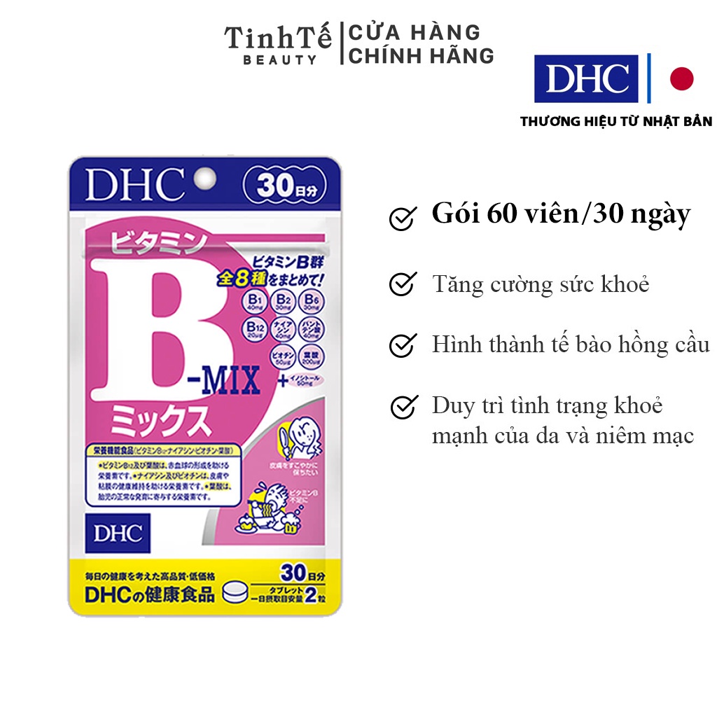 Viên uống Vitamin B tổng hợp DHC Vitamin B Mix 30 Ngày
