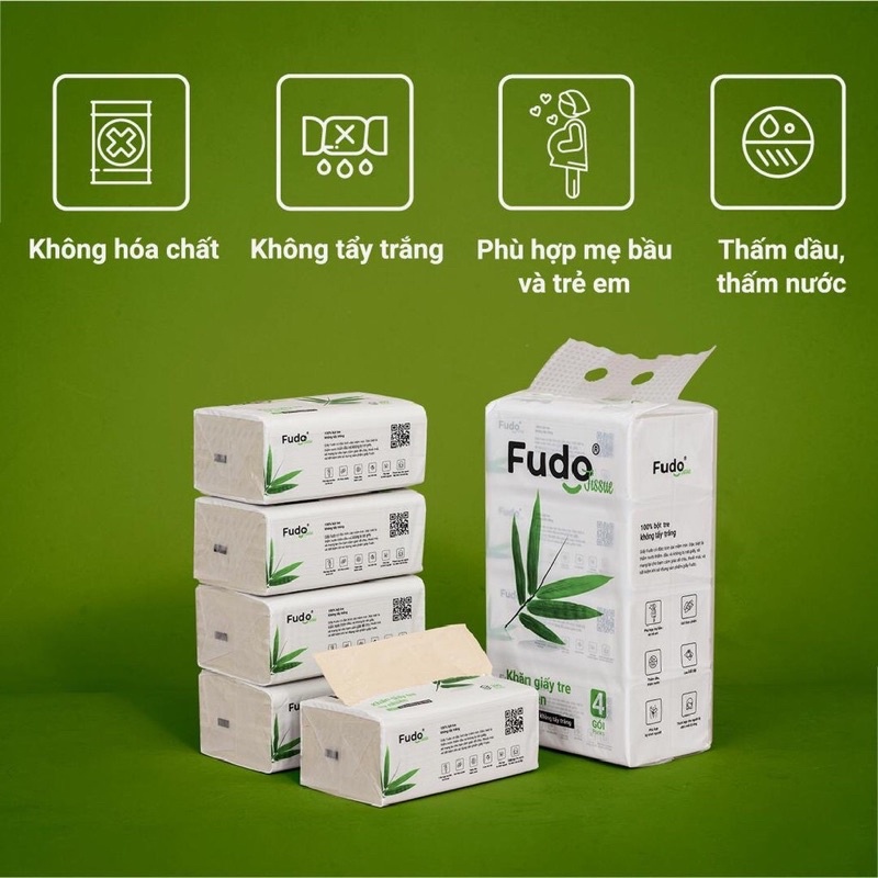 Lô 4 Gói Khăn Giấy Rút Fudo