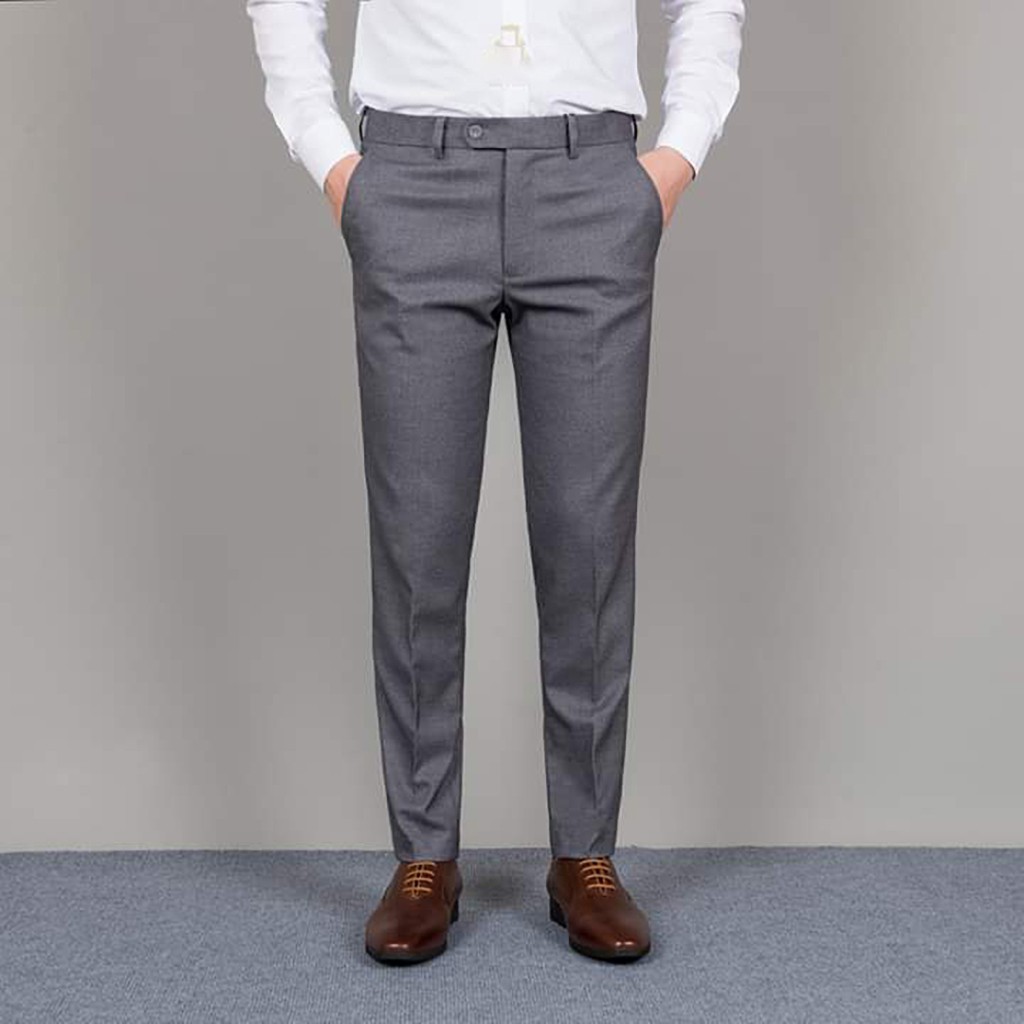 Quần âu nam dáng Hàn Quốc chất vải mát mẻ form ống côn ôm dáng slimfit D | BigBuy360 - bigbuy360.vn