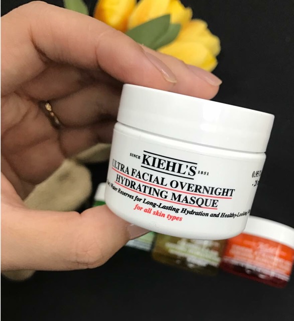 💧( Có Quà) Mặt nạ ngủ Kiehl's Ultra Facial Overnight Hydrating Masque + gương mini siêu xinh💧