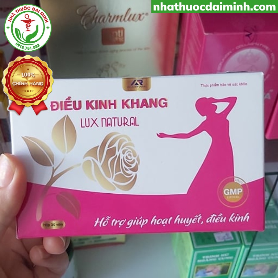 Điều Kinh Khang Lux Natural Hộp 30 Viên - Hỗ Trợ Điều Hòa Kinh Nguyệt