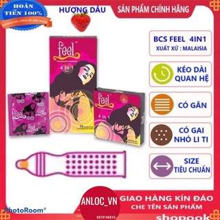 Bao cao su Feel bcs gai kéo dài thời gian quan hệ bcs bi kéo dài thời gian quan hệ hương dâu chất bôi chơn