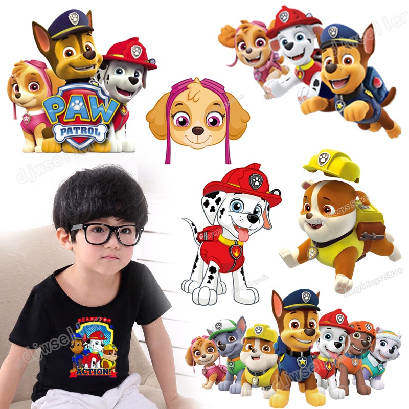 Miếng Dán Ủi Quần Áo In Hình Paw Patrol
