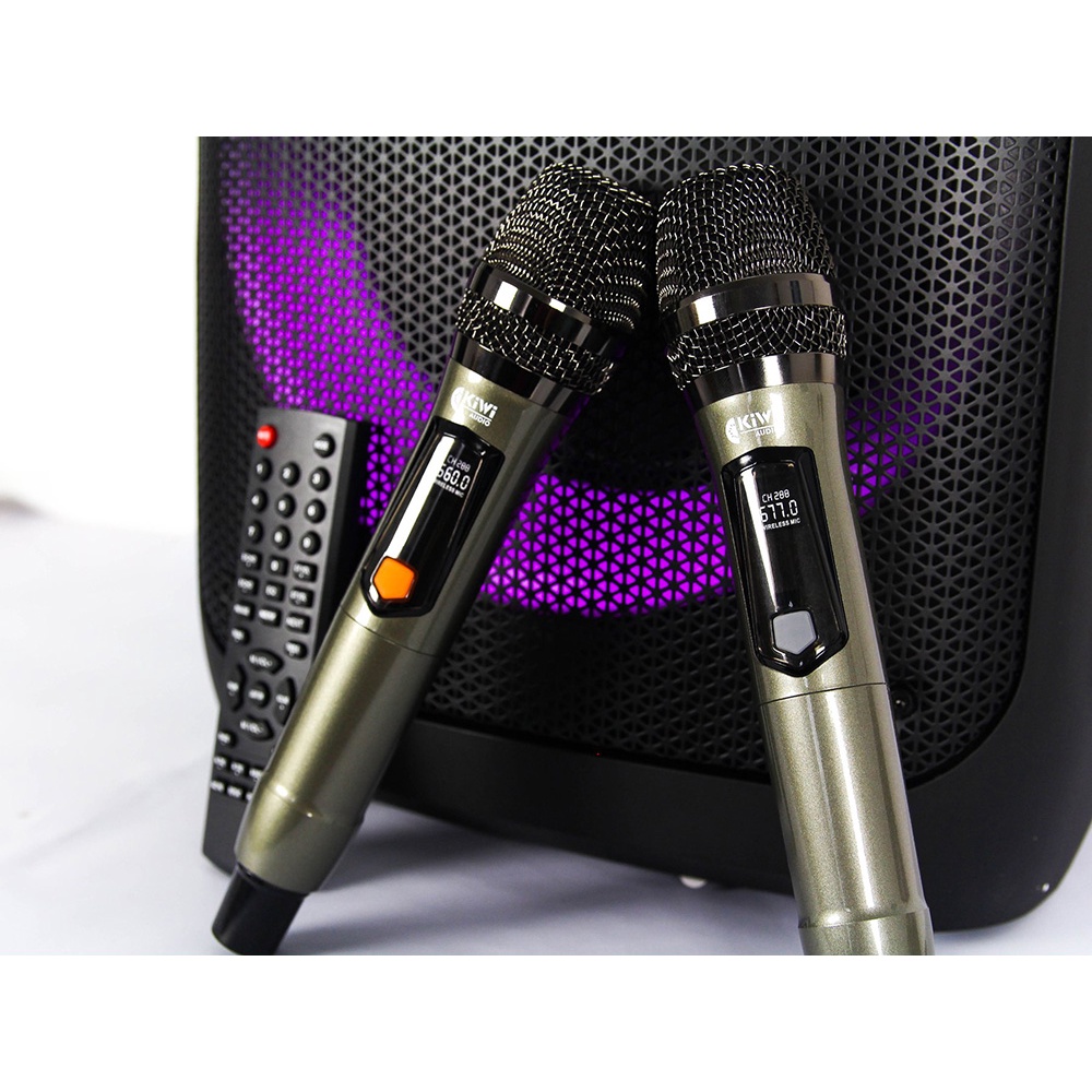 [GIAO HỎA TỐC] LOA KÉO DI ĐỘNG BLUETOOTH KARAOKE KIWI PT12