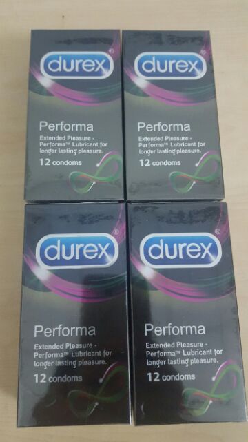 Bao cao su KÉO DÀI THỜI GIAN Durex Performa - 12 cái