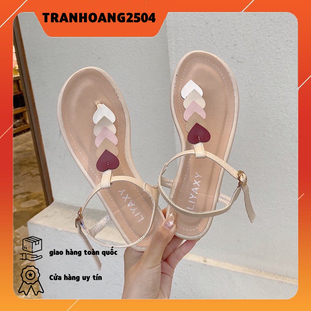 HÀNG CÓ SẴN sandal dép dây trái tim xỏ ngón quai hậu