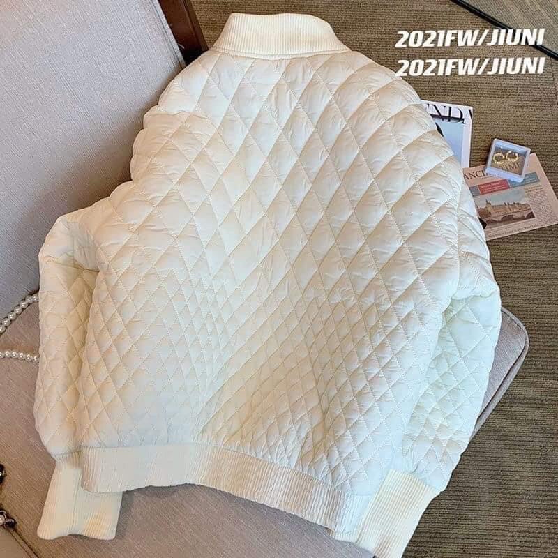 Áo khoác trần Bông thu Đông Cá tính , Áo bomer siêu ấm