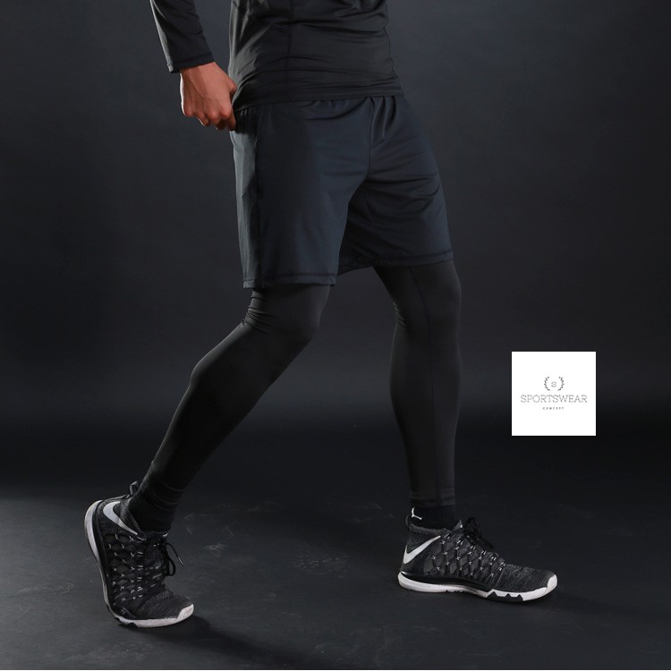 Quần tập gym thể thao combat F60 ôm đen trơn Lie Xings Sportswear Concept thoải mái đàn hồi khô thoáng thiết kế tinh tế