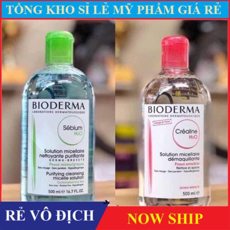 Nước tẩy trang Bioderma 500ml siêu sạch da, sạch nhờn, se lỗ chân lông của Pháp