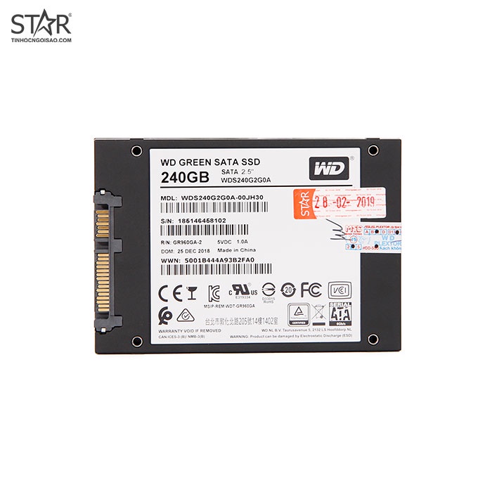 [Mã 255ELSALE giảm 7% đơn 300K] Ổ cứng SSD 240G Western Green Sata III 6Gb/s | BigBuy360 - bigbuy360.vn