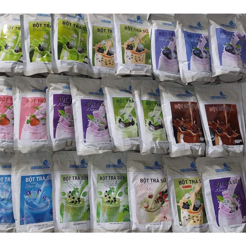 BỘT LÀM TRÀ SỮA DÀNH CHO GIA ĐÌNH HƠN 30 VỊ KHÁC NHAU