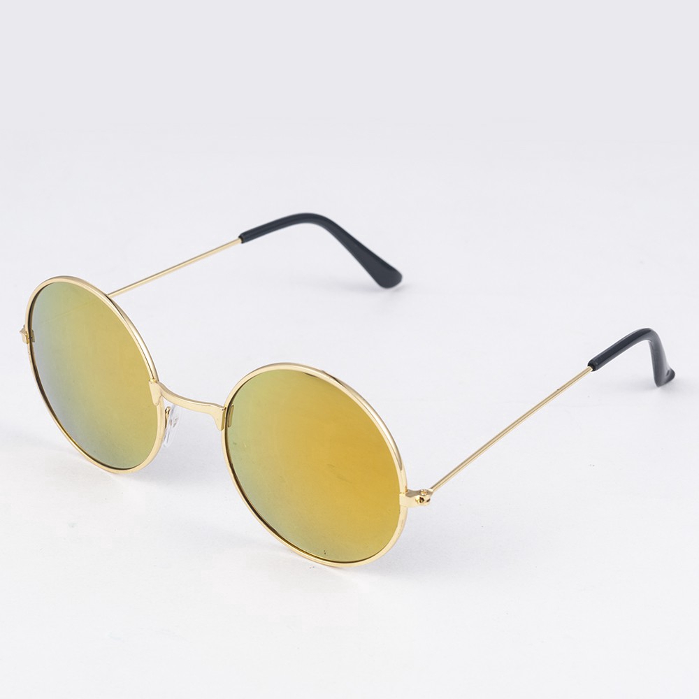 Kính mát tròn gọng kim loại kiểu dáng vintage thời trang cho nữ