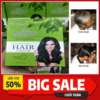 Dầu gội đen tóc thảo dược Ylofang Olive 30ml/gói - Halido - SP52