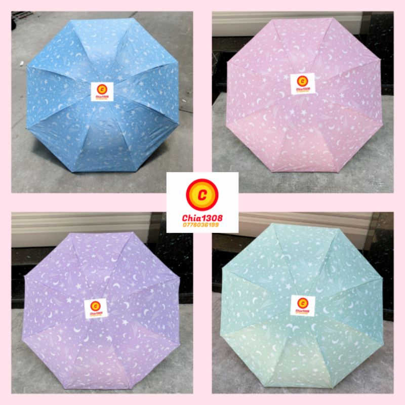 Ô DÙ GẤP HOẠ TIẾT NGÔI SAO XINH XẮN CAO CẤP 2 LỚP ( sỉ ib)