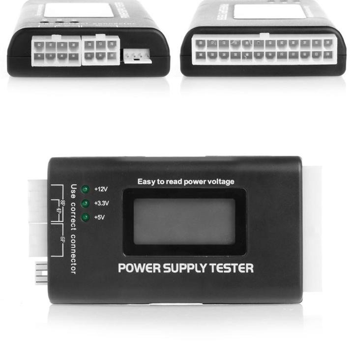 Bộ test nguồn ATX máy tính hiển thị bằng màn hình LCD - Power Supply Tester