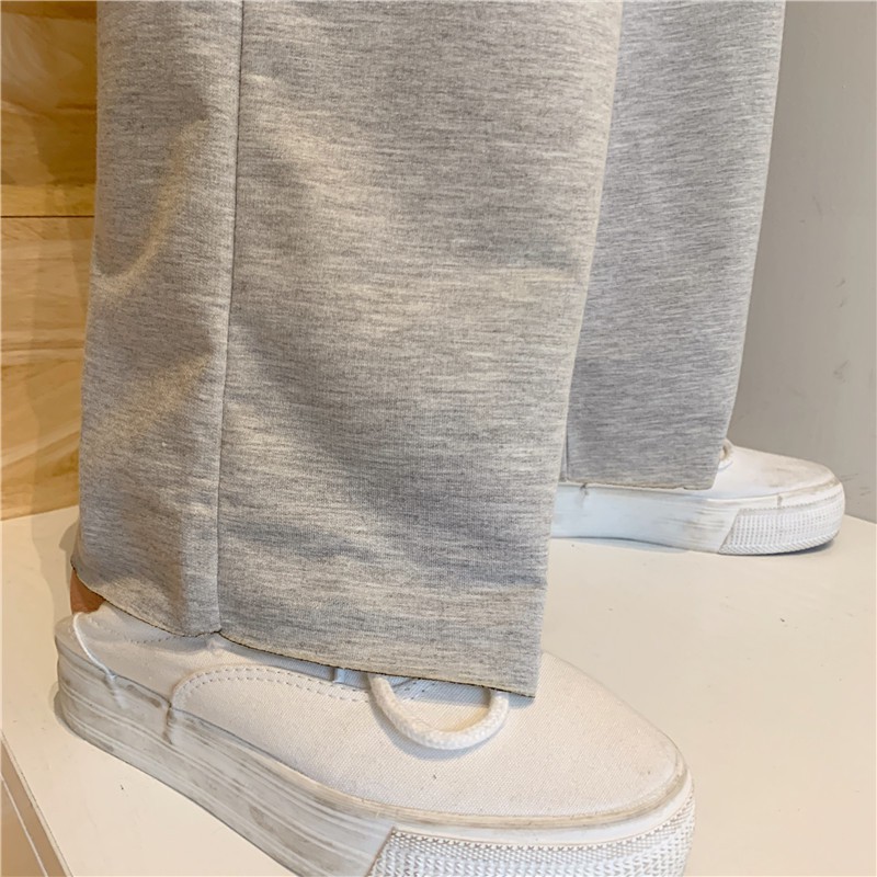 Quần suông ống rộng xẻ tà nữ cạp cao ZOZORO chất cotton 6535 thích hợp cho mùa hè