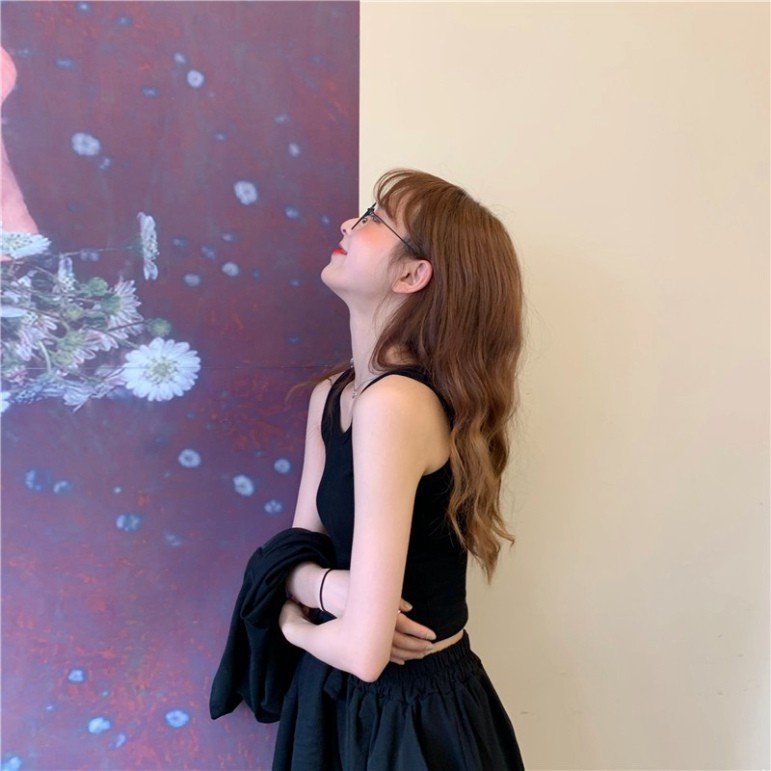 Áo ba lỗ croptop chất thun co dãn CRA035