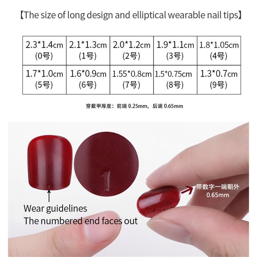 Set 24 Móng Tay Giả Có Thể Tái Sử Dụng