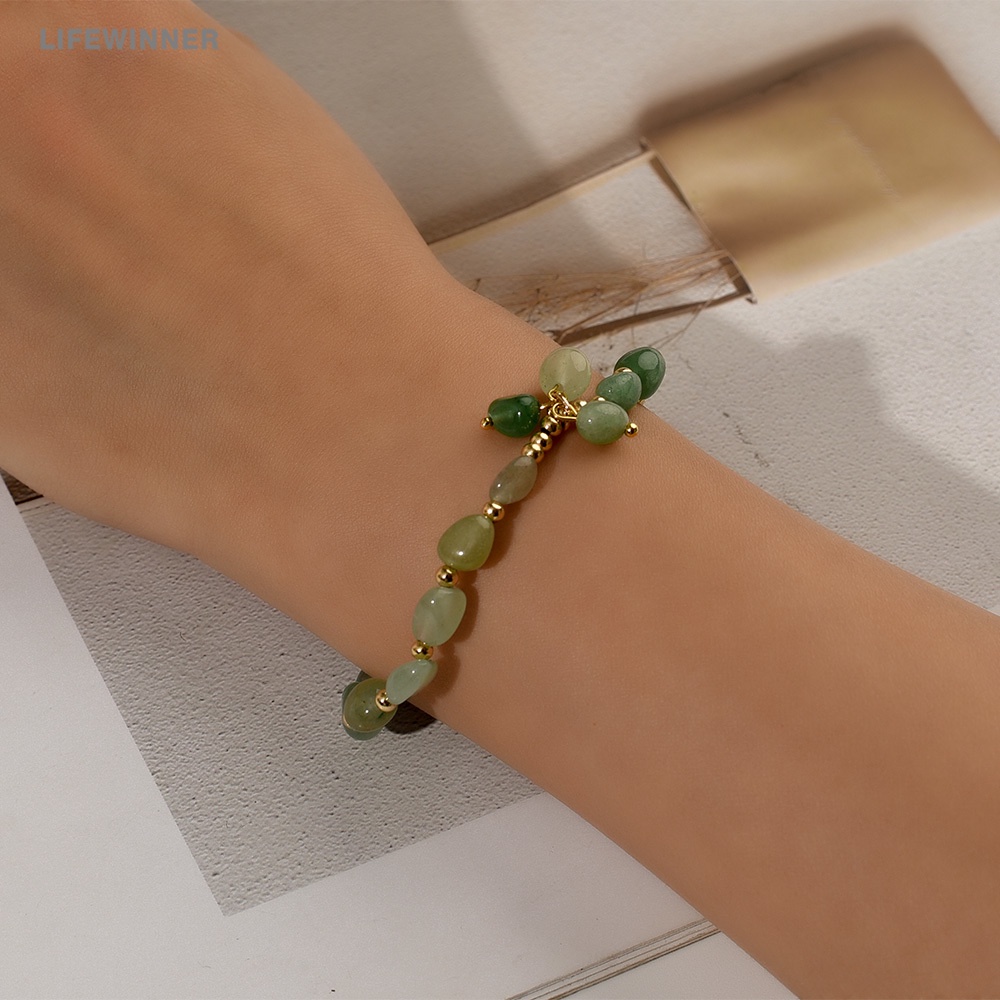 Vòng Tay Chuỗi Hạt Đá Aventurine Thời Trang Cho Nam Và Nữ