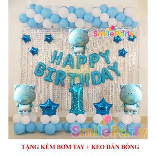 Set trang trí sinh nhật cho bé năm HEO/ LỢN vàng 1 tuổi