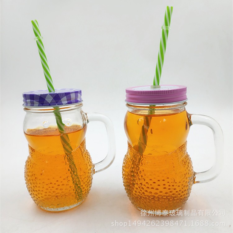 Ly Thuỷ Tinh Quai Cầm Hình Người Tuyết 150ml