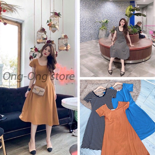 💕[Ong-Ong store]💕 Váy maxi đẹp, chất liệu cotton mát mịn, kèm quà tặng