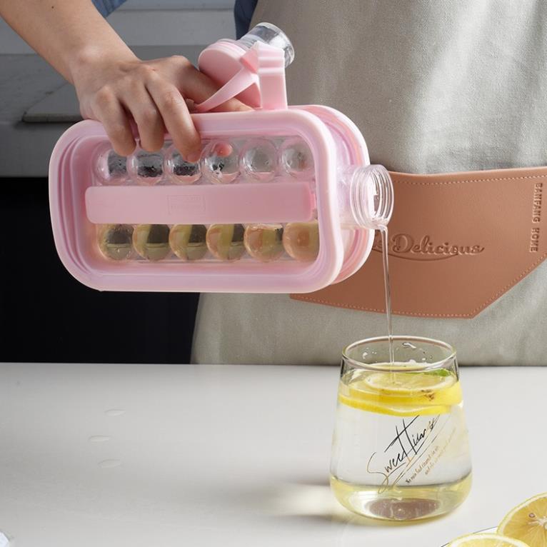 Bình đựng nước kiêm làm đá đa năng 17 viên tròn HOCKEY POT (BLD17) | BigBuy360 - bigbuy360.vn