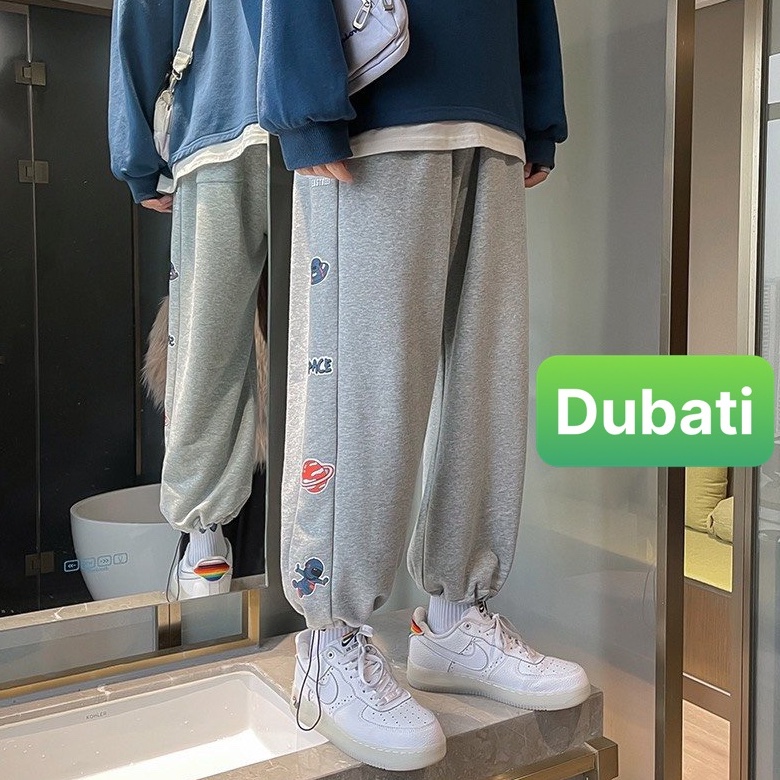 QUẦN JOGGER THỂ THAO NAM NỮ ỐNG BO HỌA TIẾT SPACE PHONG CÁCH SANG CHẢNH MỚI- DUBATI FASHION
