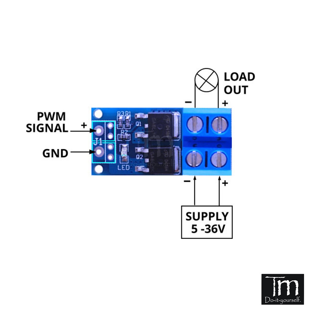 Mạch PWM Mosfet 5-36V 15A 400W (XY-MOS)