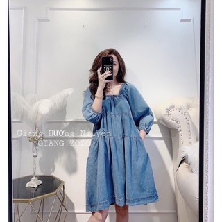 Đầm suông denim xinh xắn