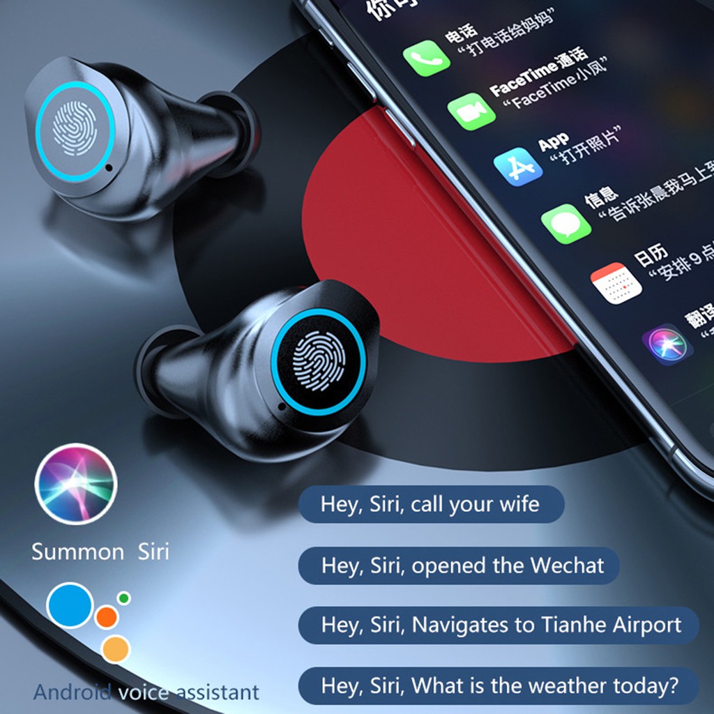 Tai Nghe Hel + Tws Bluetooth 5.0 Không Dây Chống Thấm Nước Điều Khiển Cảm Ứng Giảm Tiếng Ồn