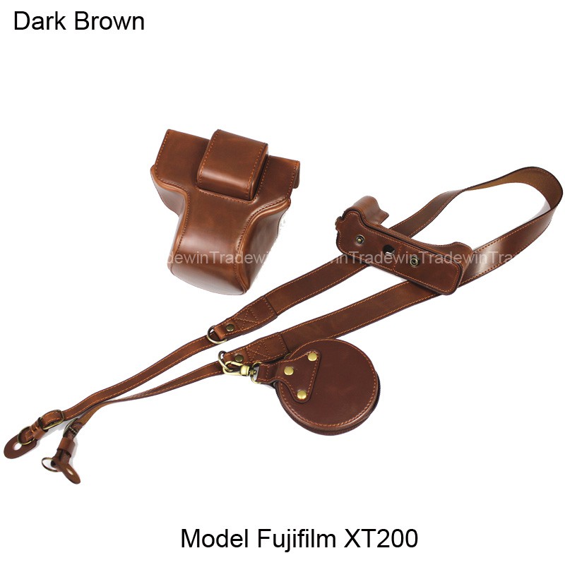 Túi Da Đựng Máy Ảnh Fujifilm X-T200 Xt200 Với Ống Kính 15-45mm