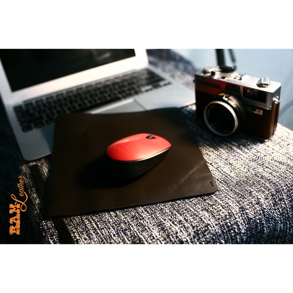 Tấm lót chuột màu nâu đậm (mouse pad) RAM Leather