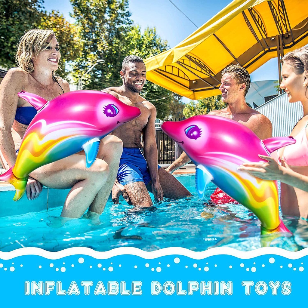 Cá Heo Màu Cầu Vồng 33inch Trang Trí Hồ Bơi