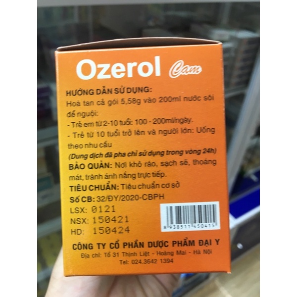 Oresol 3B, Vị cam giúp bù nước điện giải bổ xung vitamin giúp cơ thể khỏe mạnh hơn