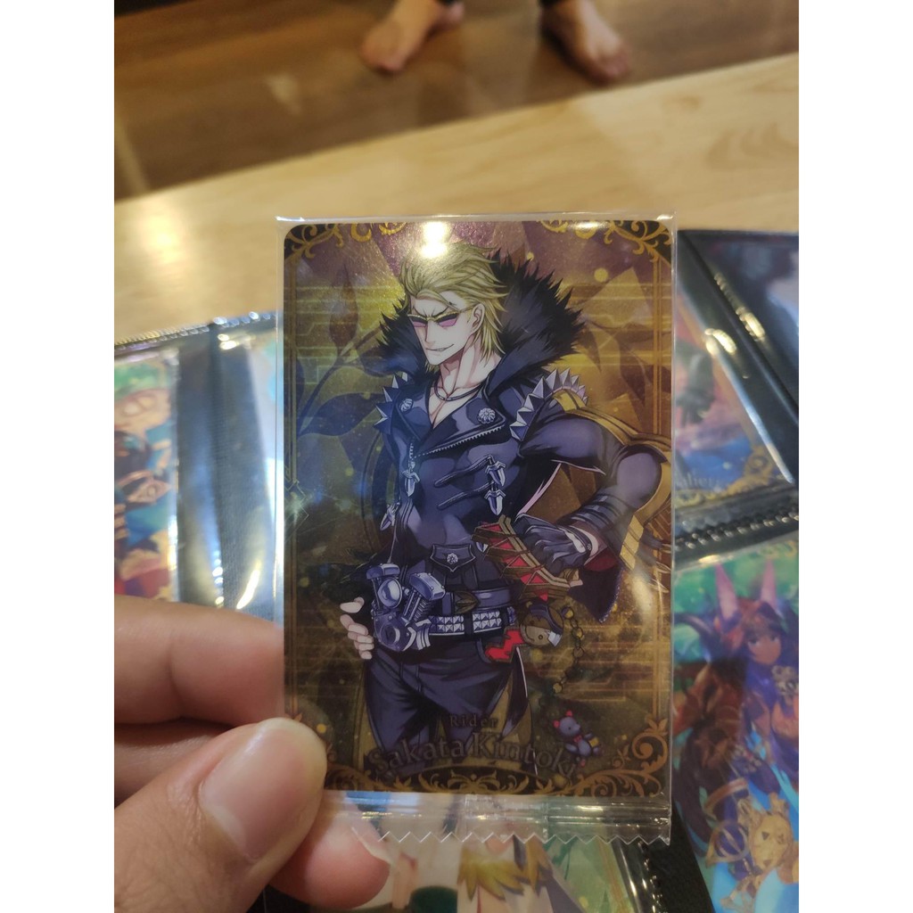 Thẻ bài sưu tầm bánh xốp Fate Grand Order FGO Sakata Kintoki R - Rare - Tặng bọc bài nhựa bảo quản