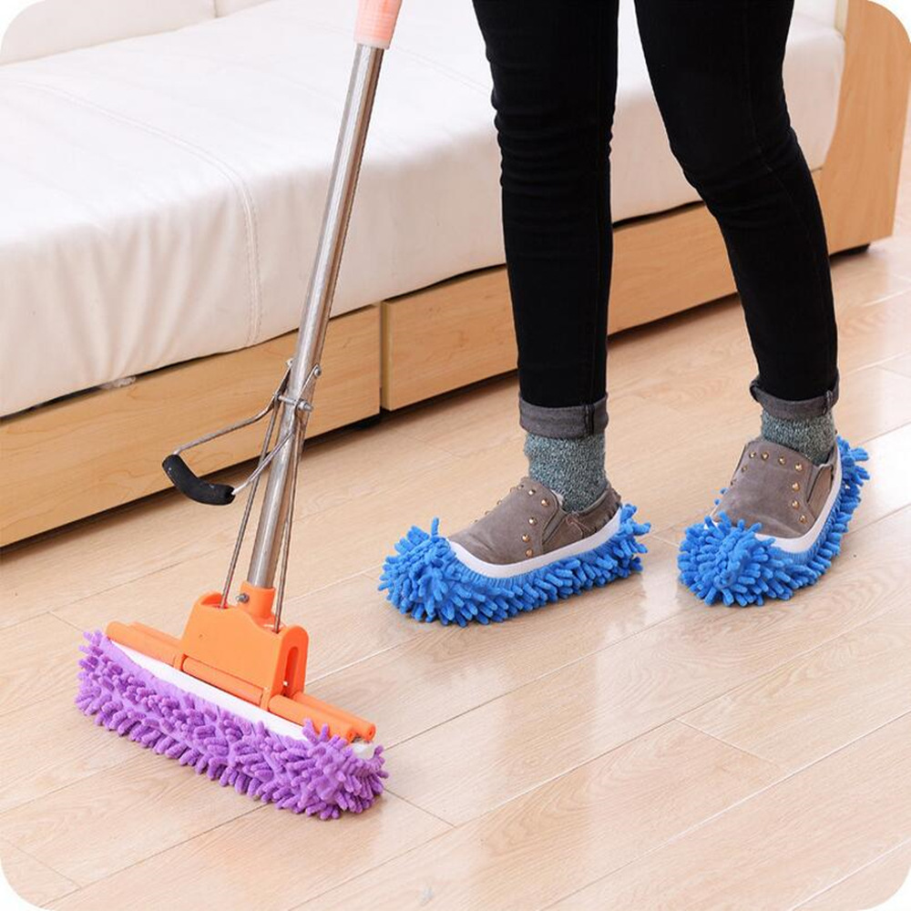 Miếng lau gắn giày/cây lau nhà tiện lợi sáng tạo