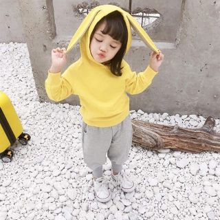 Bộ cotton bé gái tai thỏ đáng yêu