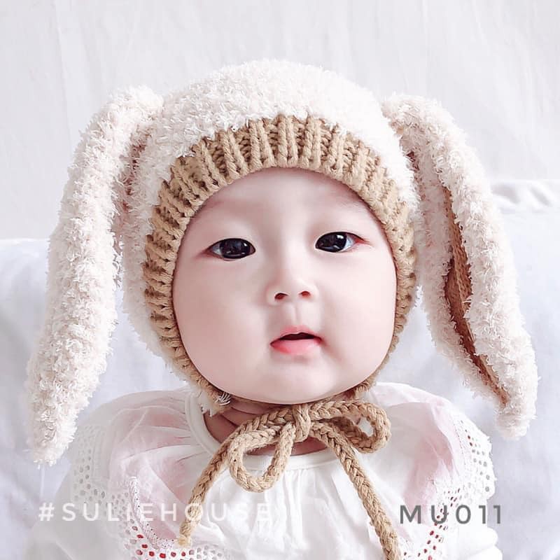 Mũ len cừu style Hàn Quốc cho bé - MU011