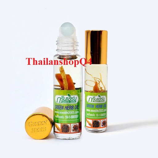 ầu Nhân Sâm Ginseng Green Herb Oil 8ml Thái Lan