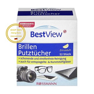 Khăn giấy lau kính BestView Brillen làm sạch và bảo vệ kính Best View - Hàng Đức 100%