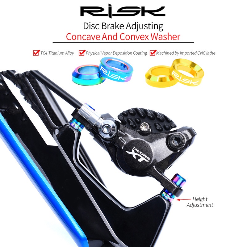 Set 4 Vòng Đệm Phanh Xe Đạp Leo Núi BMX M6 Bằng Titan Cao Cấp