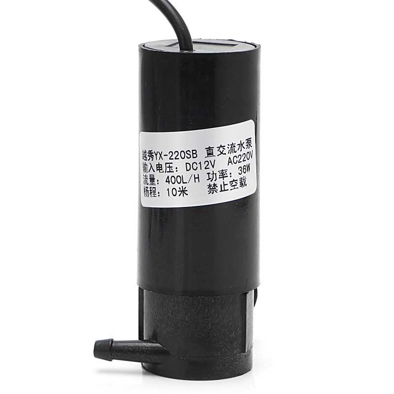 Máy Bơm Nước Chìm DC 12V 36W 10m 400L H Chuyên Dụng Vệ Sinh Xe Hơi