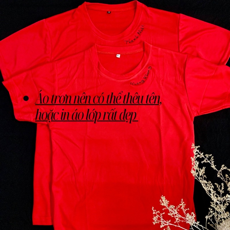 Áo Thun Trơn vải mè, sản xuất tại Việt Nam co giãn thấm hút tốt