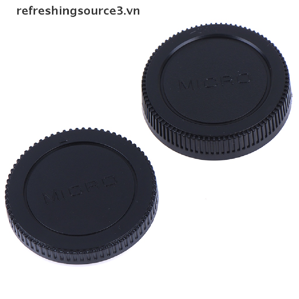 Nắp đậy thân máy/ ống kính phía sau bảo vệ cho máy ảnh Olympus M4 / 3 màu đen