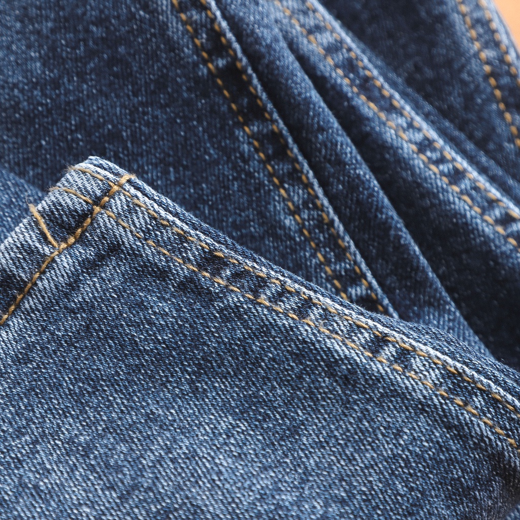 Quần jean, quần bò nam LV dáng ôm màu xanh đậm wash basic QJ186 | Hẻm Store | BigBuy360 - bigbuy360.vn
