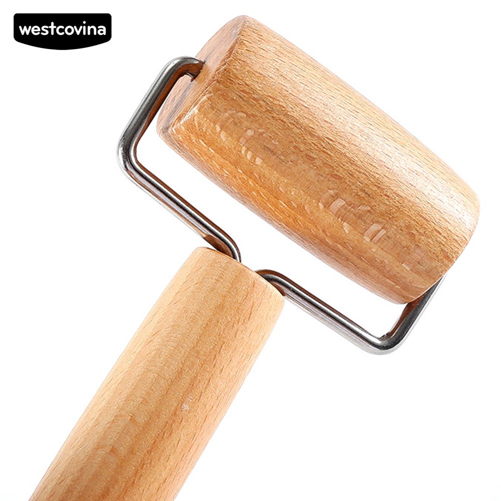 Phương Tây✔ Cây Lăn Bột Làm Bánh Hai Đầu Bằng Gỗ