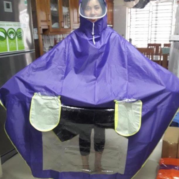 [Size lớn] Áo mưa phản quang - vải dù chống nước (loại 1 và 2 mũ)