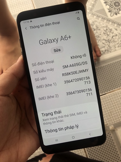 Điện thoại sam sung galaxy A6 plus